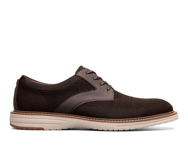 Men's Nunn Bush Griff Knit Plain Toe Oxford Casual Oxfords in Brown multi color