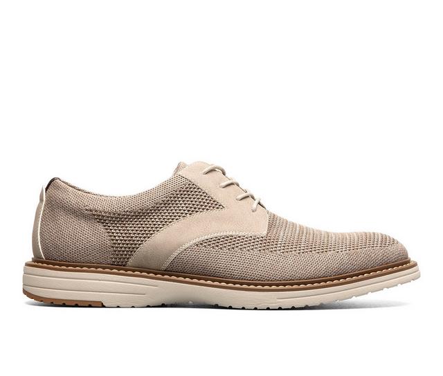 Men's Nunn Bush Griff Knit Plain Toe Oxford Casual Oxfords in Taupe multi color