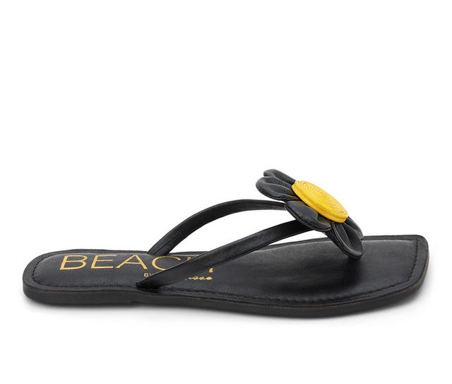 Women's Beach by Matisse Bouquet Flip-Flops in Black color