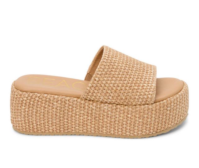 Women's Beach by Matisse Pismo Wedge Sandals in Cognac color