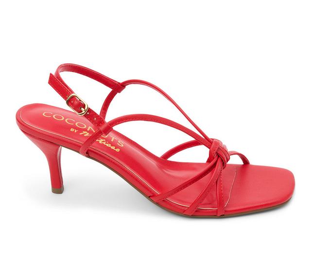 Coconuts by Matisse Cambria Dress Sandals in Cherry Red color