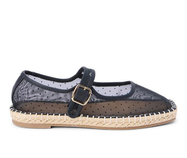 Women's Coconuts by Matisse Meg Flats in Black Dot color