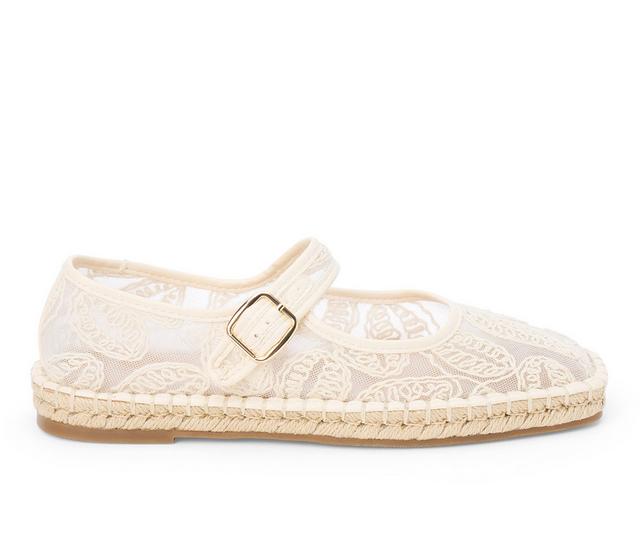 Women's Coconuts by Matisse Meg Flats in Ivory Floral color