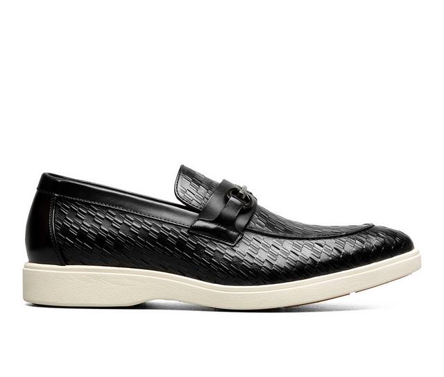 Men's Stacy Adams Salyer Slip On Dress Loafers in Black color