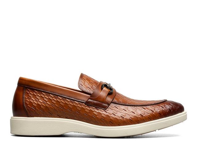 Men's Stacy Adams Salyer Slip On Dress Loafers in Tan color