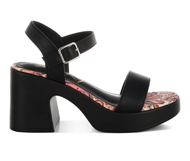 Women's London Rag Kolata Heeled Sandals in Black color