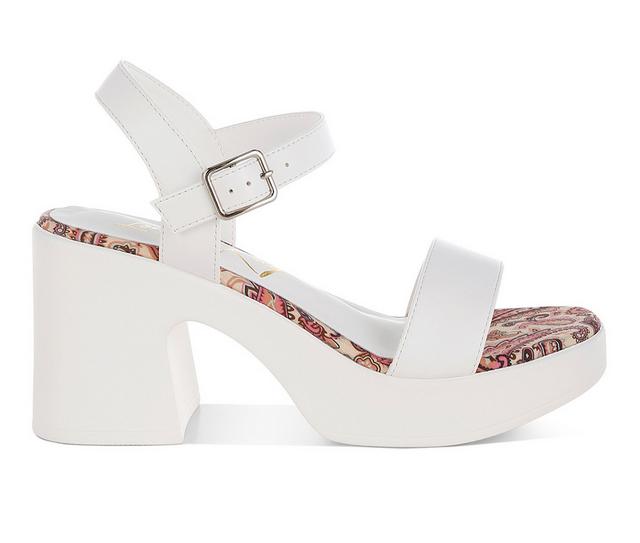 Women's London Rag Kolata Heeled Sandals in White color