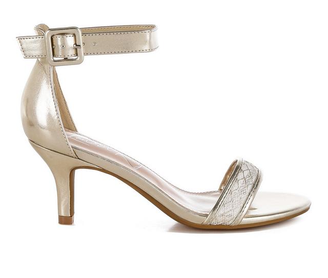 Women's London Rag Ninto Special Occasion Heels in Gold color