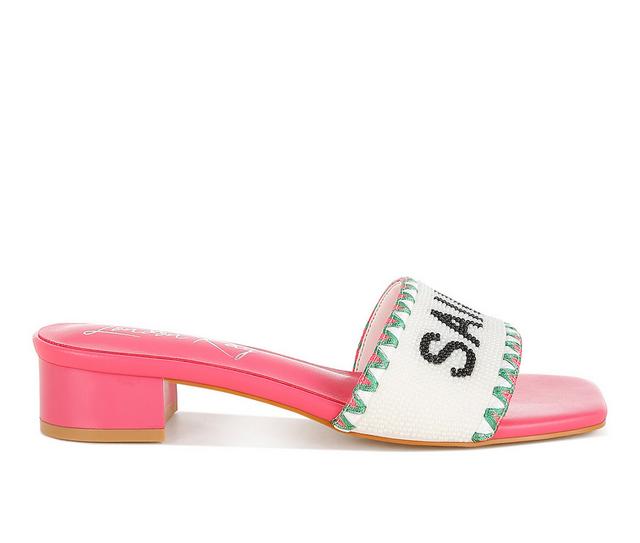 Women's London Rag Poshta Heeled Sandals in Pink color