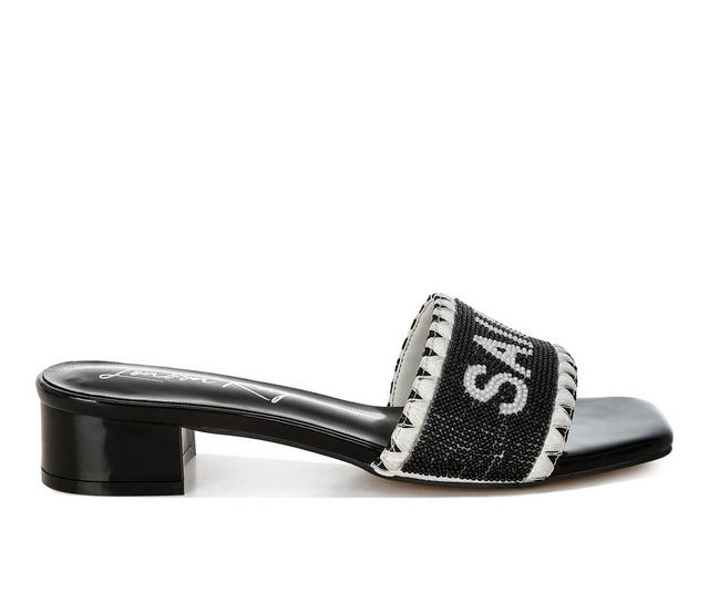 Women's London Rag Poshta Heeled Sandals in Black color