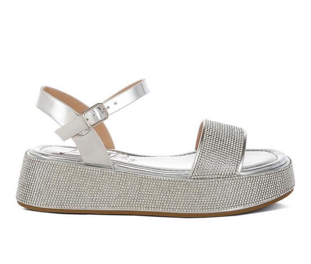 Women's London Rag NENSIS Platform Sandals in Silver color