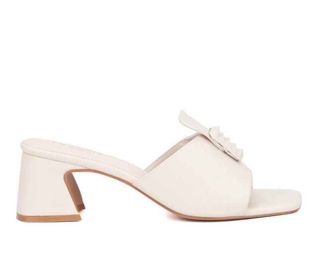 Women's Torgeis Annalise Heeled Sandals in White color