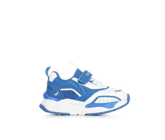 Kids' Nautica Toddler & Little Kid Jailia Sneakers in Cobalt White color