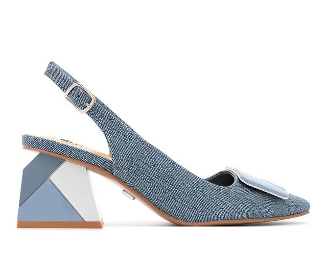 Women's Ninety Union Sally Pumps in Blue Denim color