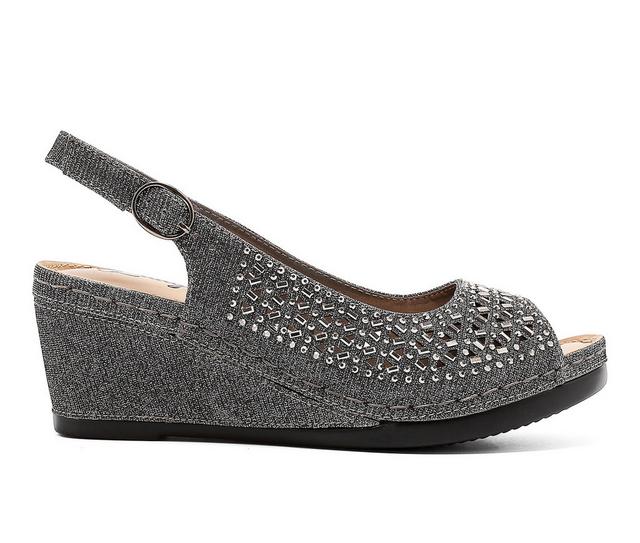 Lady Couture Anita Special Occasion Shoes in Pewter color