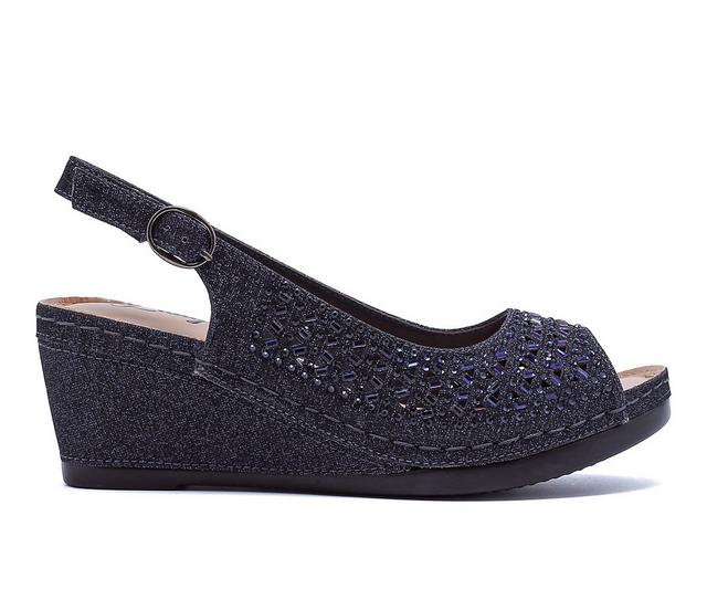 Lady Couture Anita Special Occasion Shoes in Navy color