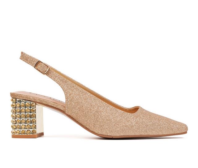 Lady Couture Natalie Pumps in Gold color