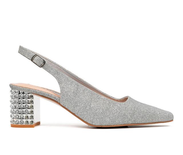 Lady Couture Natalie Pumps in Silver color