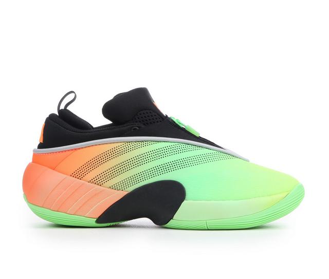 Boys' Adidas Don Issue 7 Junior Basketball 3.5-7 Basketball Shoes in Lime/Black color