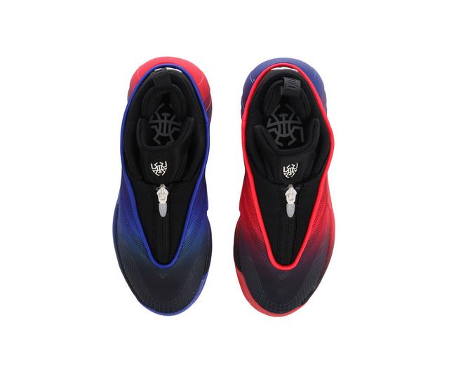 Boys' Adidas Don Issue 7 Junior Basketball 3.5-7 Basketball Shoes in Red/Blk/Blue color