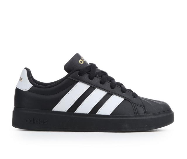 Boys' Adidas  Big Kid Streettalk Sneakers in Blk/White/Gold color