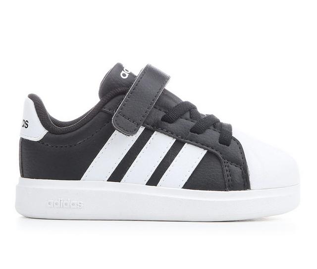 Kids' Adidas Infant Streettalk Sneakers in Blk/White/White color