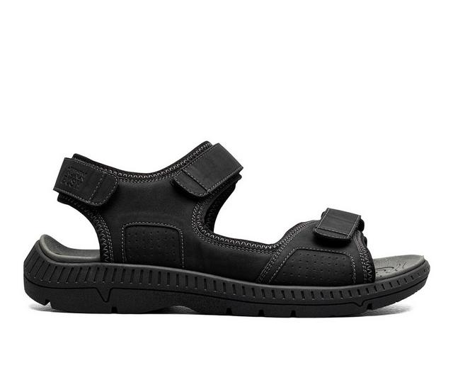 Men's Nunn Bush Laguna 3-Strap River Sandal Outdoor Sandals in Black color