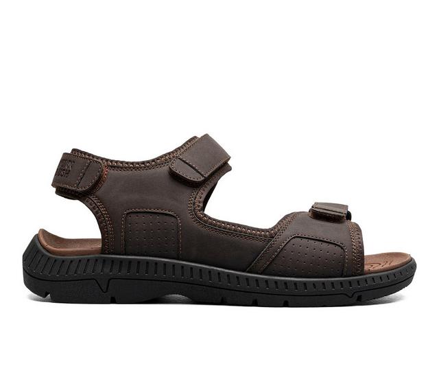 Men's Nunn Bush Laguna 3-Strap River Sandal Outdoor Sandals in Brown color
