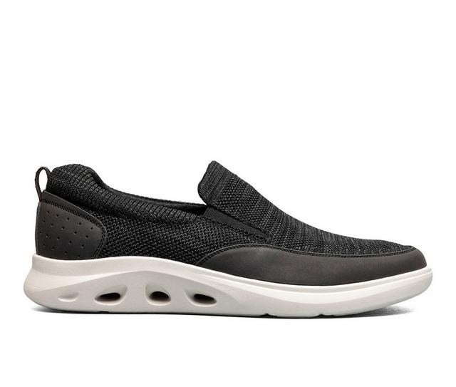 Men's Nunn Bush Ponte Knit Moc Toe Slip On Sneakers in Black Multi color