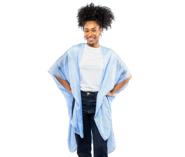 AW Items Pleated Kimono in Denim color