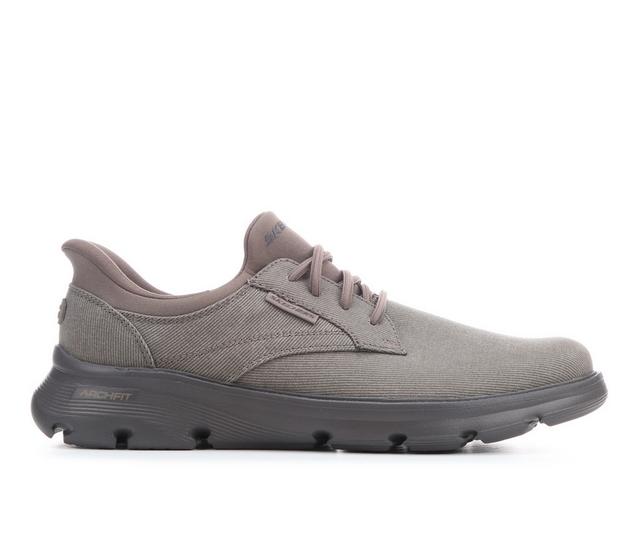 Men's Skechers 205513 Thaddeus Casual Shoes in Brown color