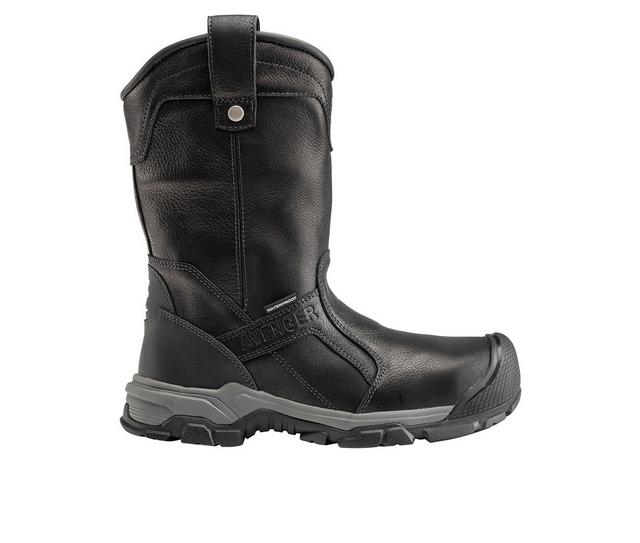 Avenger Work Boots Ripsaw Wellington Work Boots in Black color