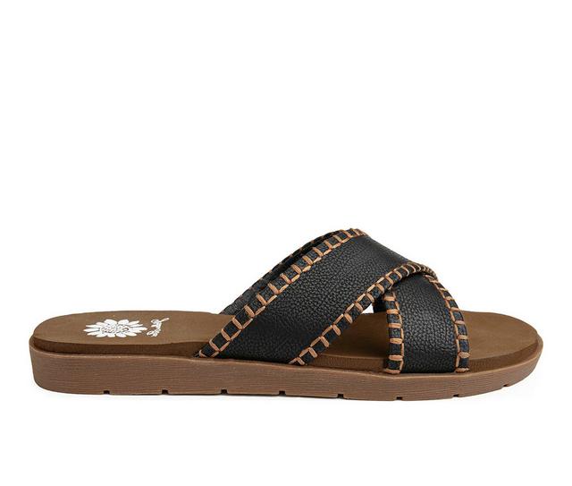 Women's Yellow Box Fariel Sandals in Black color