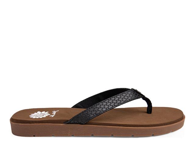 Women's Yellow Box Farrie Sandals in Black color
