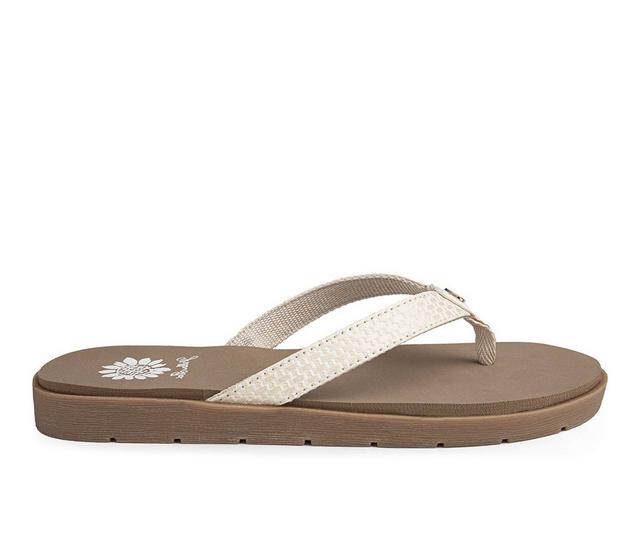 Women's Yellow Box Farrie Sandals in Ivory color