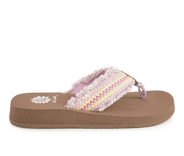 Women's Yellow Box Feriz Flip-Flops in Pink multi color