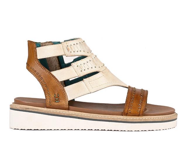 Women's ROAN by BED STU Carlita II Sandals in Tan Distressed color