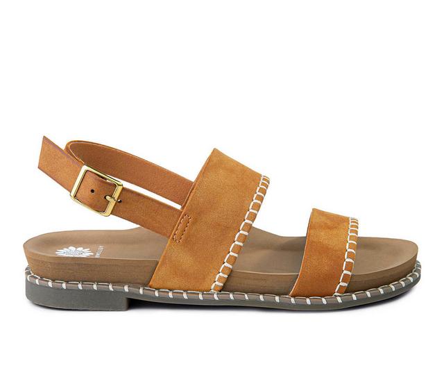 Women's Yellow Box Kassel Sandals in Tan color
