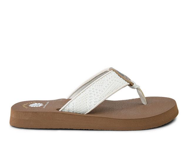 Women's Yellow Box Nelin Flip-Flops in Cream color
