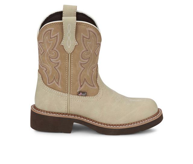 Women's Justin Boots Kay Gypsy 8" Cowboy Boots in Taupe color