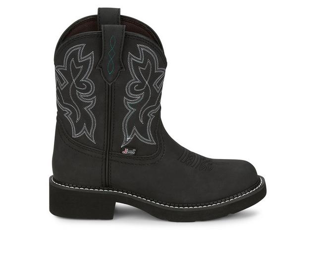 Women's Justin Boots Kay Gypsy 8" Cowboy Boots in Black color