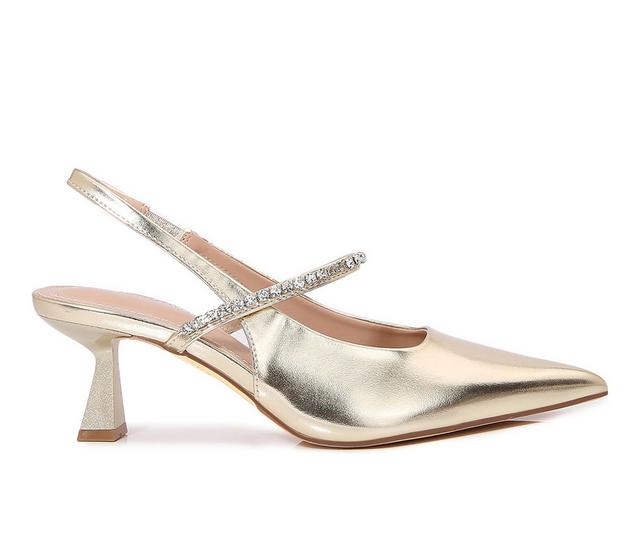 Women's Berness Camille Pumps in Gold color
