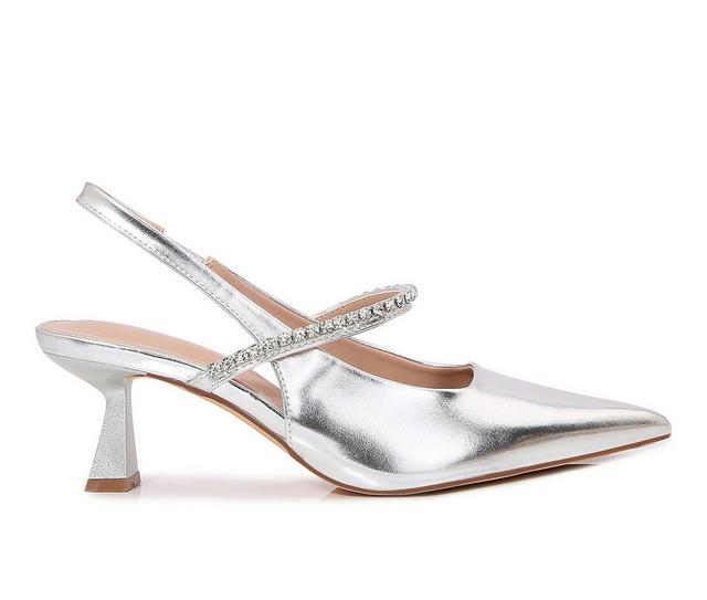 Women's Berness Camille Pumps in Silver color