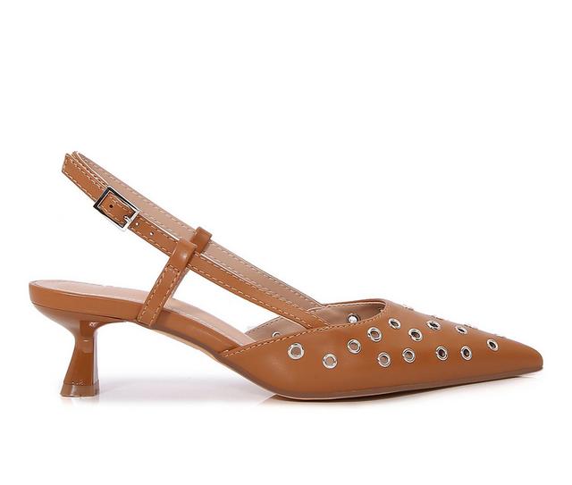 Women's Berness Adeline Heeled Sandals in Camel color