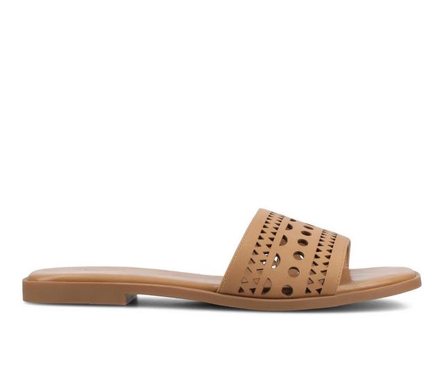 Women's Journee Collection Brodie Sandals in Tan color
