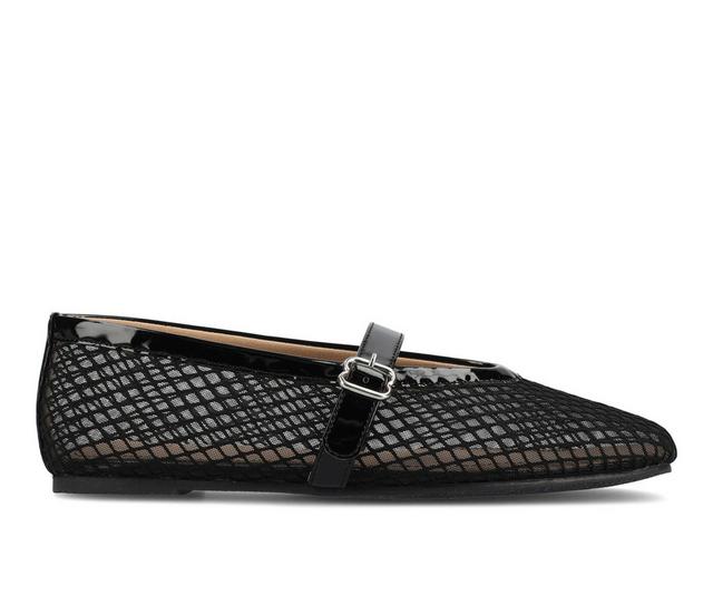 Women's Journee Collection Casha Flats in Black color