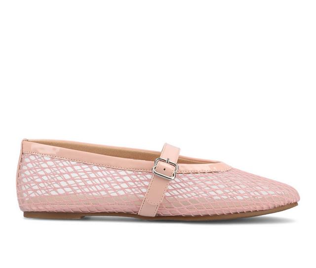 Women's Journee Collection Casha Flats in Pink color