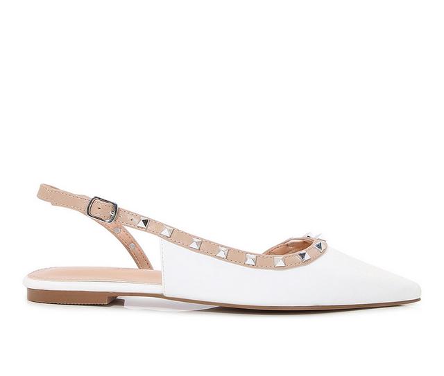Women's Berness Odina Flats in White color