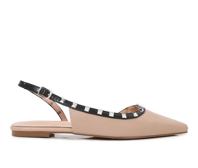 Women's Berness Odina Flats in Beige color