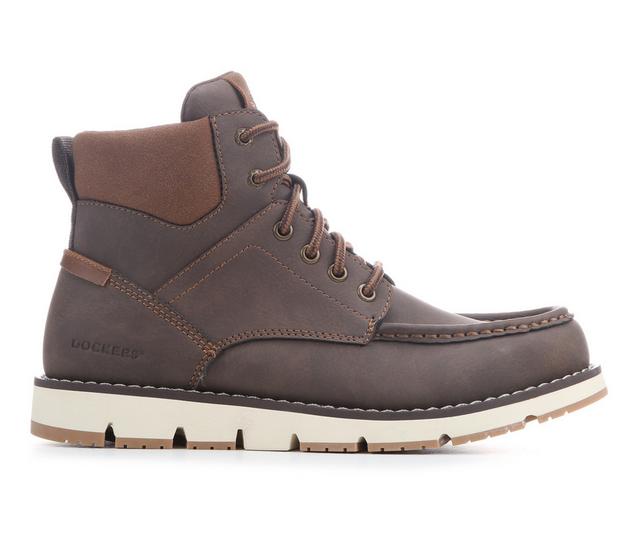 Men's Dockers Derrick Boots in Dark Brown color